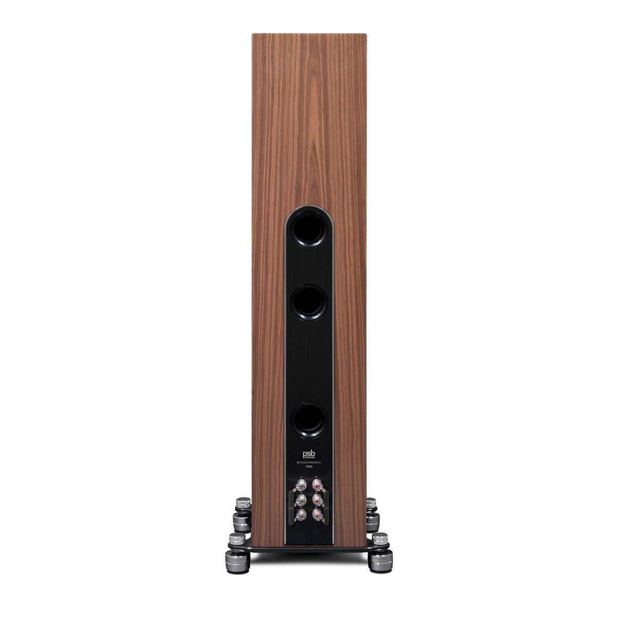 walnut tower speaker rear