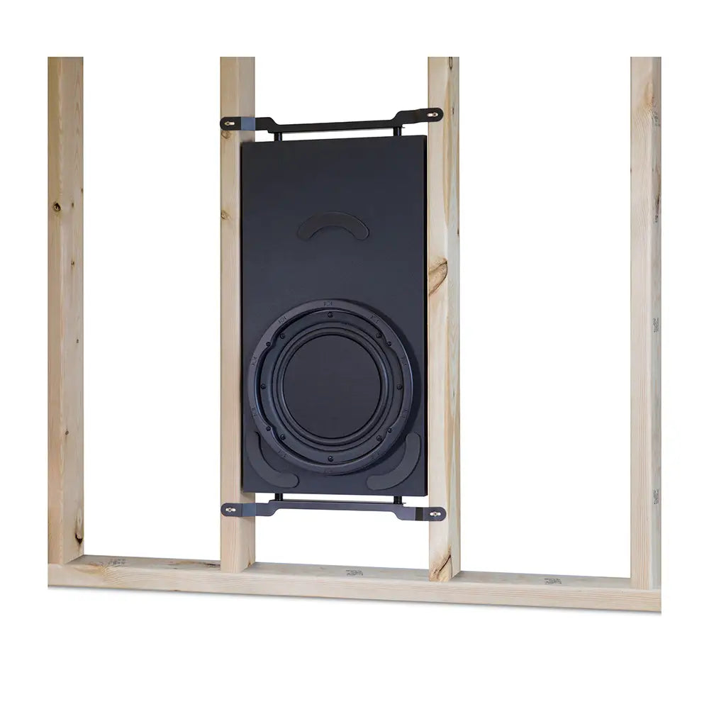 In-wall subwoofer custom installation 