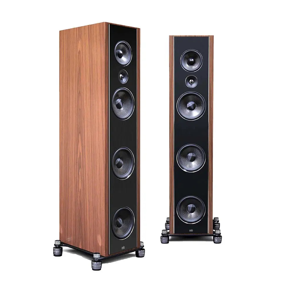 Tower Speaker  with walnut finish
